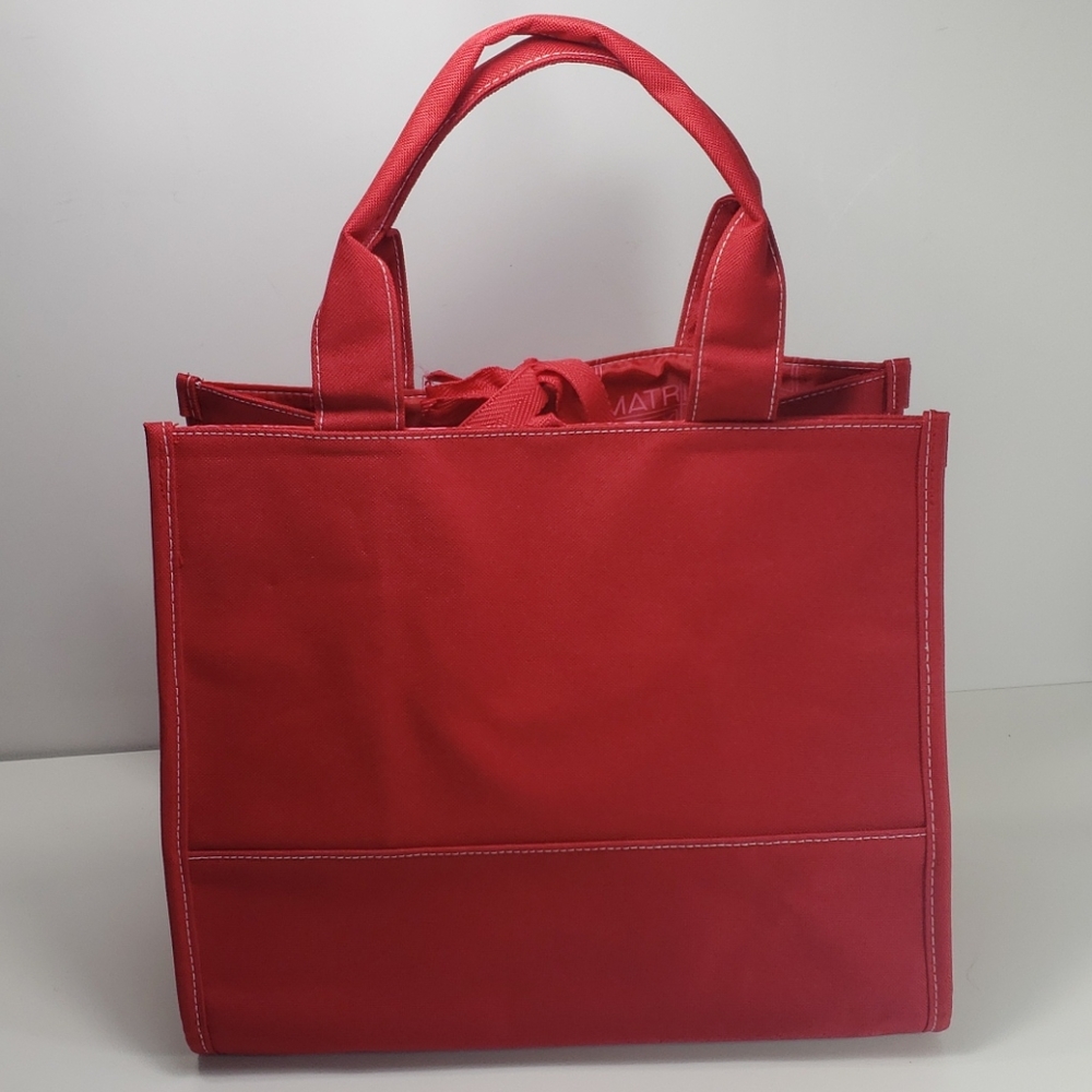 Matrix Red Canvas Tote